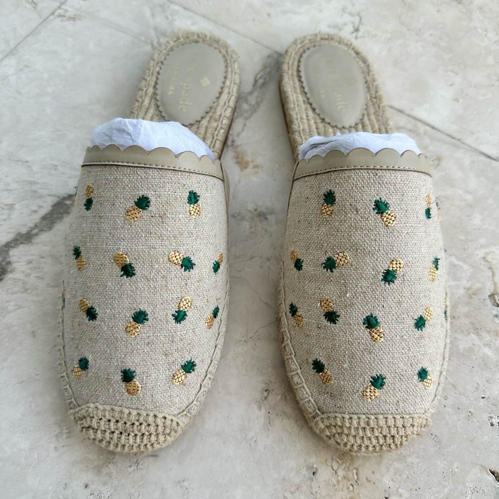 Kate Spade espadrille mules